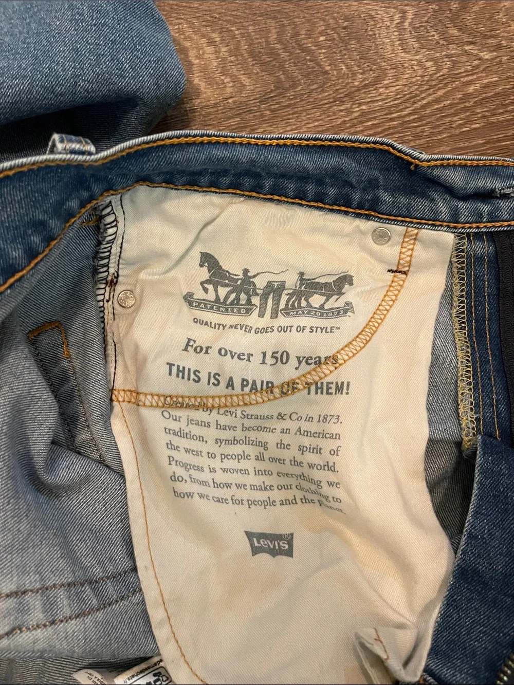 Levis skinny fit denim